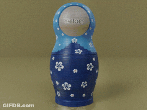 Three Russian Nesting Dolls GIF