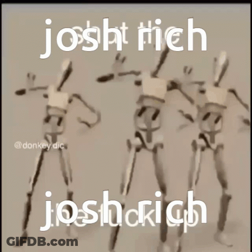 Three Skeletons Saying Josh Rich Joshrich GIF