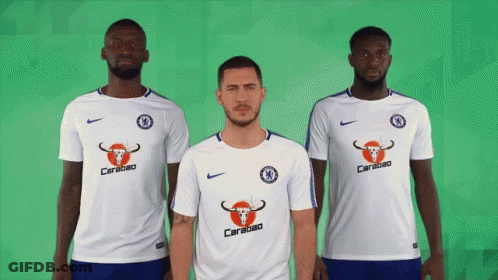 Three Soccer Players In White Shirts With Carabao GIF