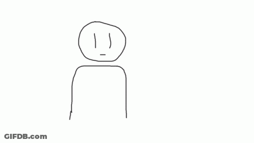 Three Stick Figures One Letter I On Head GIF