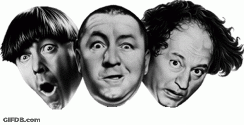 Three Stooges Funny Faces GIF