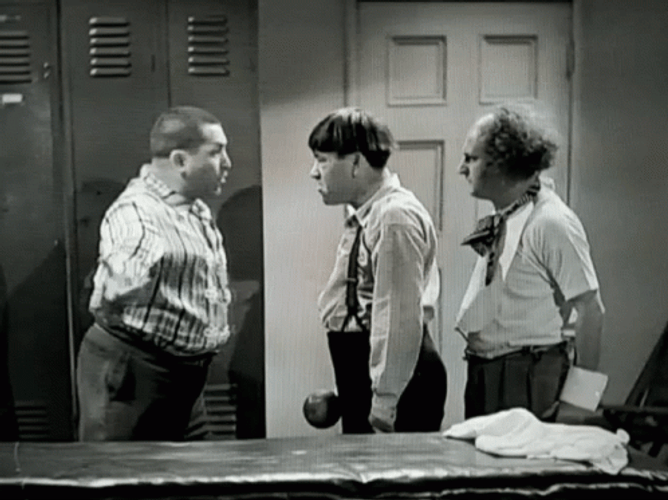 Three Stooges Funny Old School GIF