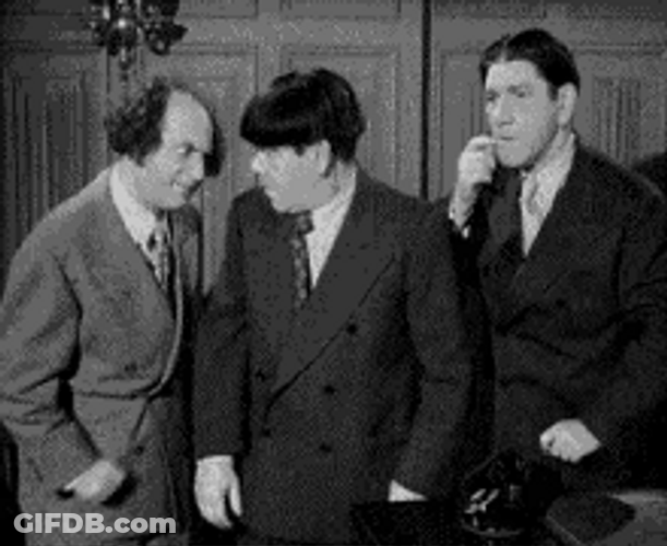 Three Stooges Funny Slap Fight GIF