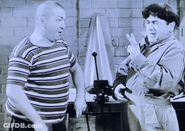 Three Stooges Moe Curly Eye Poke GIF