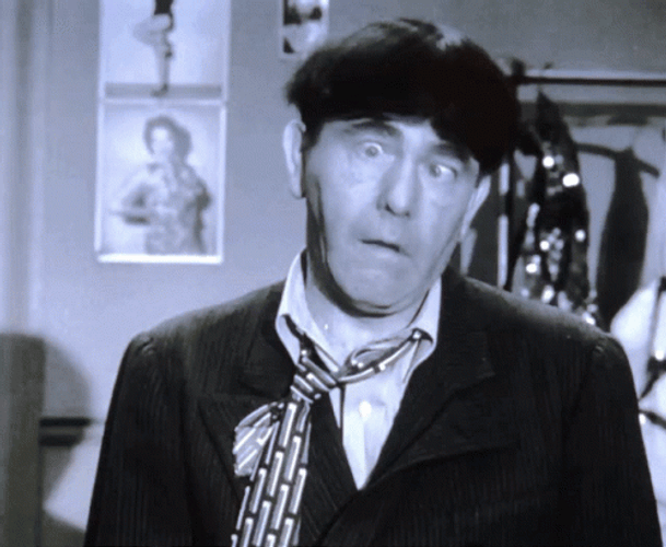 Three Stooges Moe Head Shake GIF