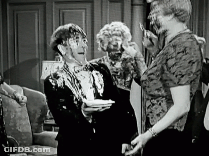 Three Stooges Pie In The Face GIF