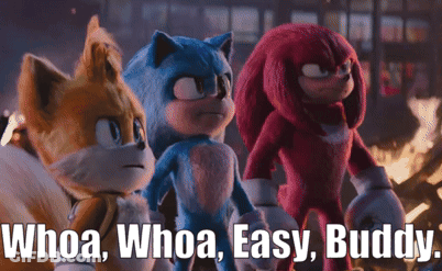 Three Stuffed Animals Saying Whoa Whoa Easy Buddy GIF