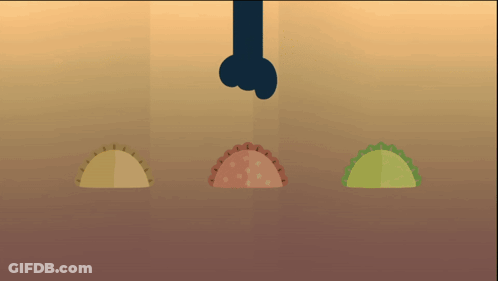 Three Tacos With Lettuce GIF