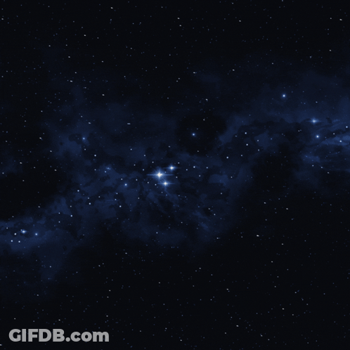 Three Tarot Cards Are Displayed In Front Of A Starry Sky Including The Star The Moon And The World Cards GIF