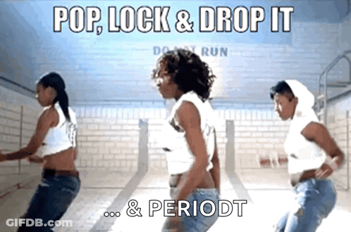Three Women Dancing In Front Of Do My Run Wall GIF