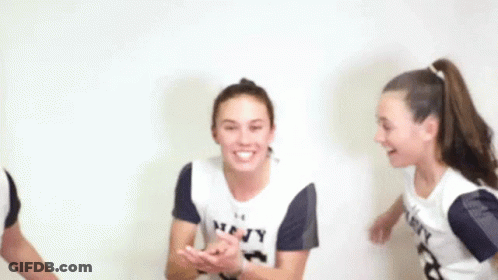 Three Women Smiling Together GIF