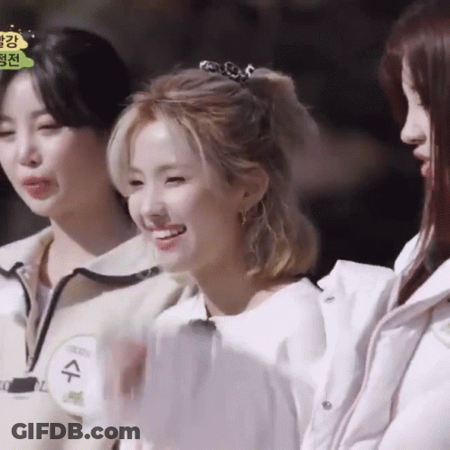 Three Women Smiling GIF