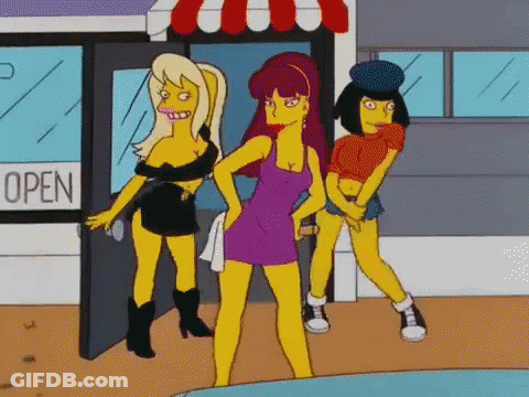Three Women Standing In Front Of Open Store GIF