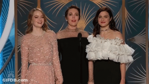 Three Women Standing With NBC GIF