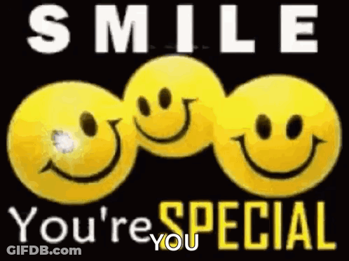 Three Yellow Smiley Faces GIF