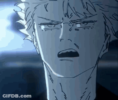 Three Young Men Sitting, One Wearing To Much Shirt GIF