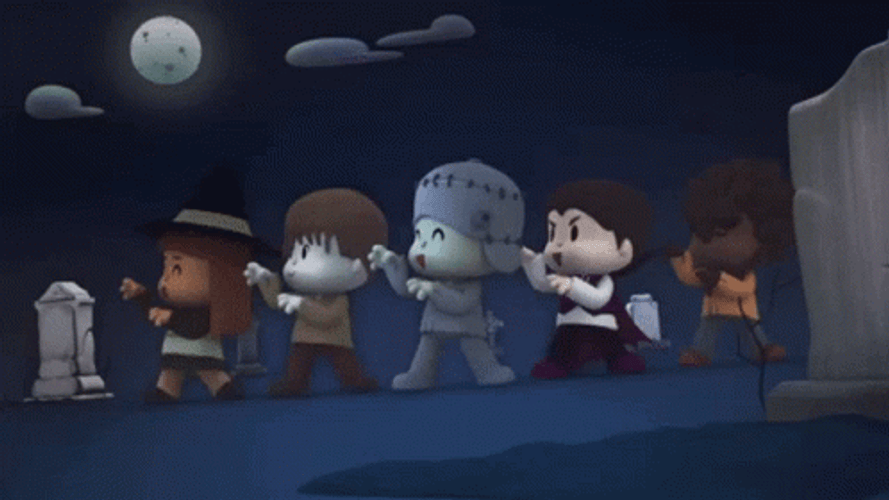 Thriller Halloween Dance Pocoyo GIF