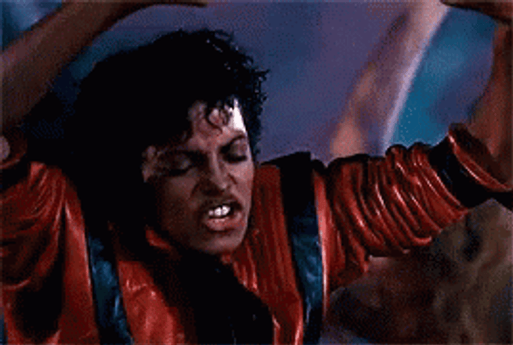 Thriller Michael Jackson Dancing On The Floor GIF