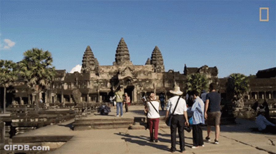 Thriving Tajikistan Old Stone Temple GIF