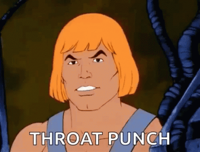 Throat Punch From He Man GIF