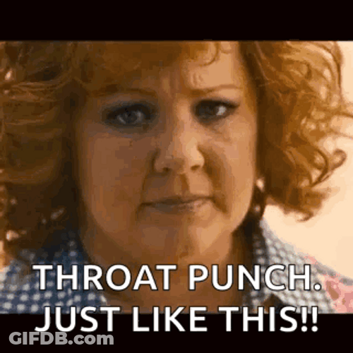 Throat Punch Just Like This GIF