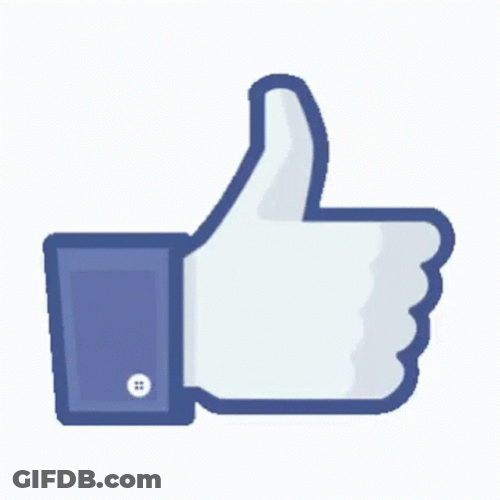 Throbbing Facebook Like Button GIF