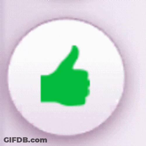 Throbbing Green Like Button GIF