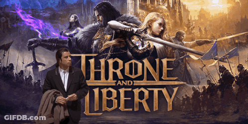 Throne And Liberty Movie Poster Man In Suit GIF