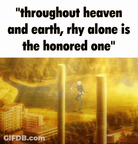 Throughout Heaven And Earth Rhys Alone Is The Honored One Poster GIF