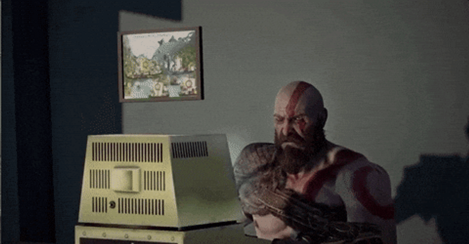 Throw Computer Kratos God Of War GIF