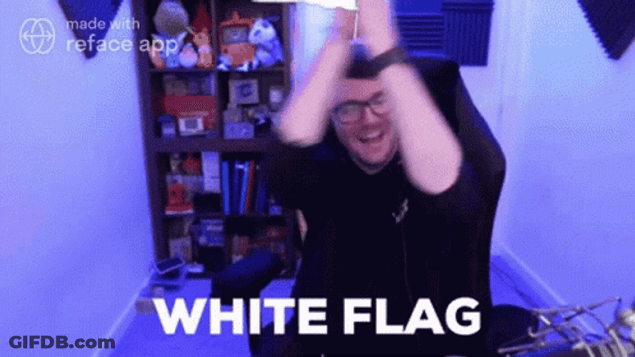 Throw In The Towel Gameboyluke White Flag GIF