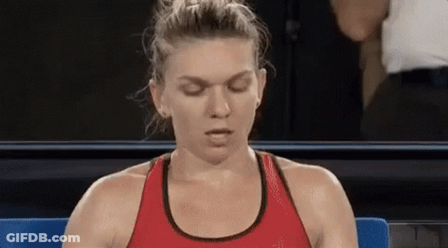 Throw In The Towel Simona Halep Tennis Player GIF