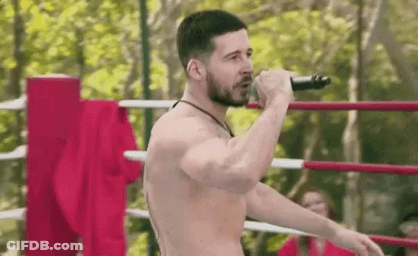 Throw In The Towel Vinny Guadagnino Mic Drop GIF