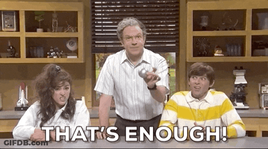 Throw That's Enough Jason Sudeikis GIF