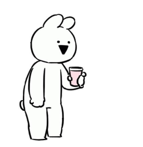 Throw Up Rabbit Purple Drink GIF