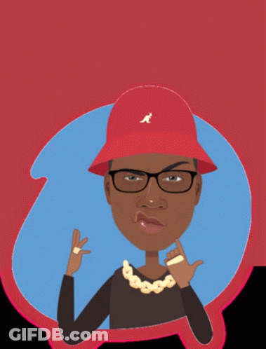 Throwback King Mix Hosted By Dj King Jo Shows A Man Wearing Glasses And A Red Hat GIF