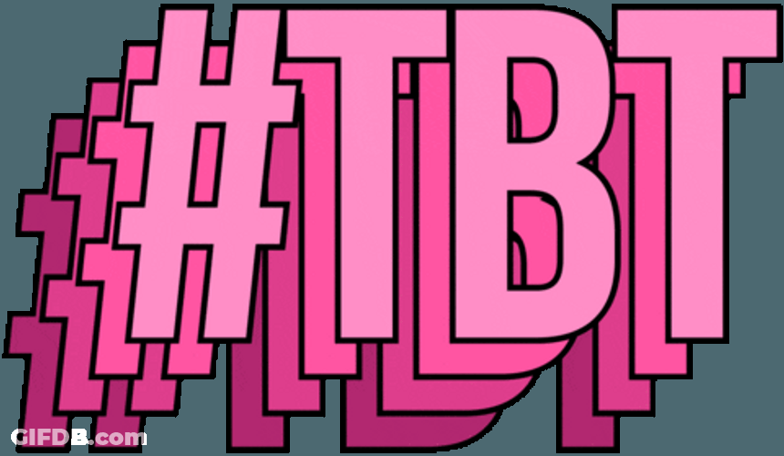 Throwback Thursday Pink Hashtag TBT GIF