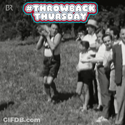 Throwback Thursday Sports Throwing Rock GIF