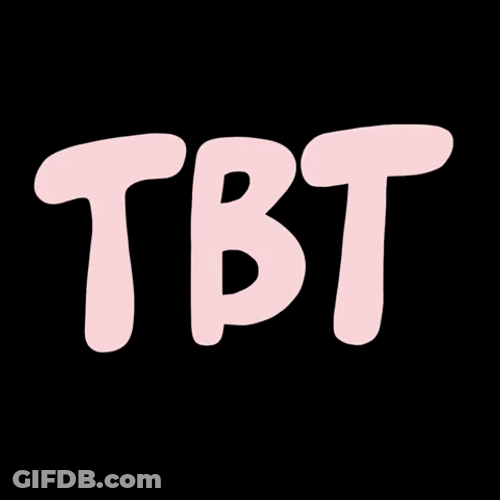 Throwback Thursday TBT Color Changing GIF