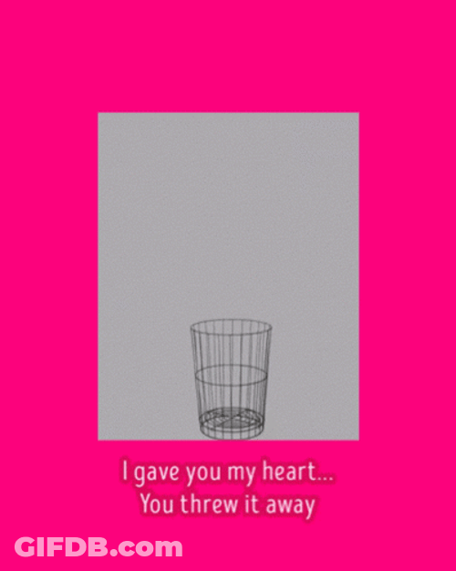 Throwing Away Heart Heartbreak GIF