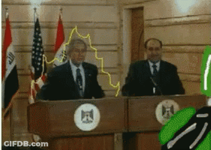 Throwing Bush Shoe To George GIF