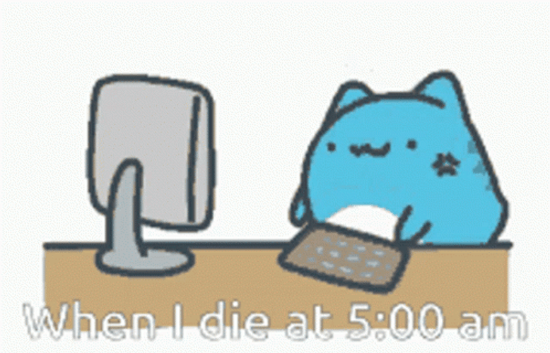 Throwing Computer By Bug Cat Comic GIF