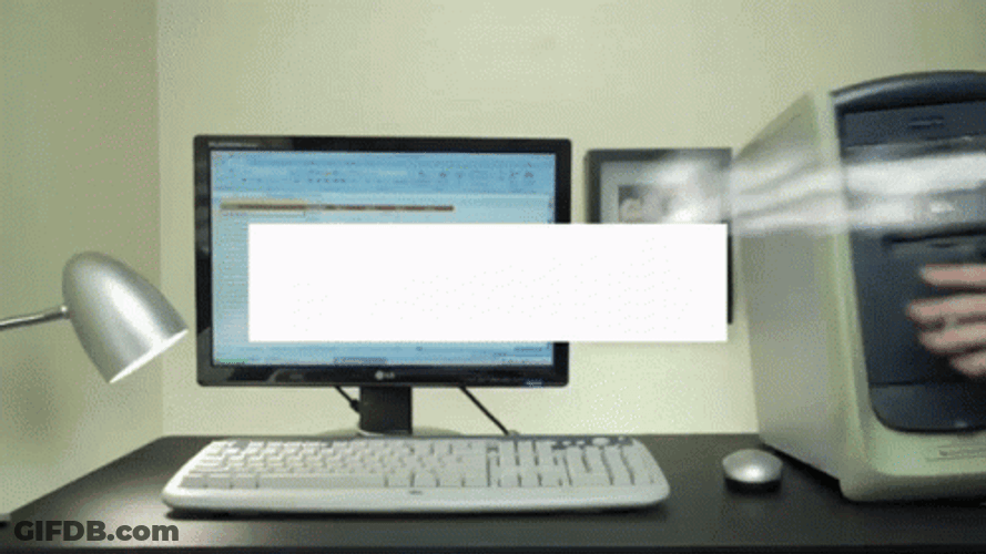 Throwing Computer I Want To Die GIF