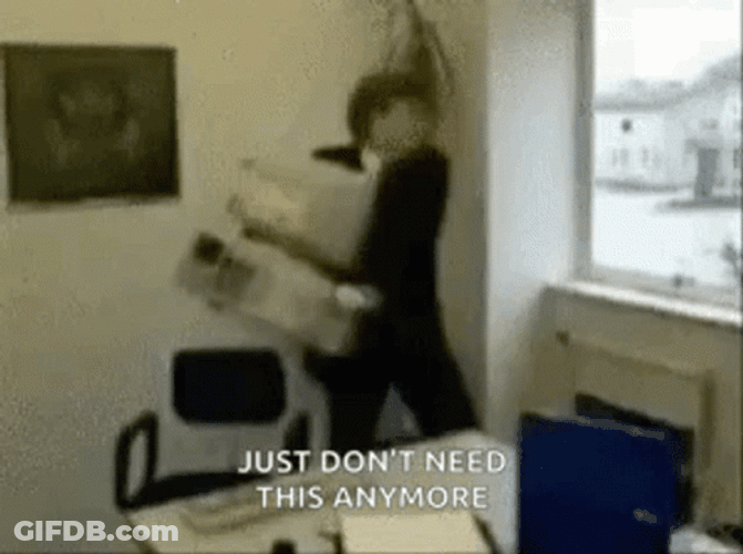 Throwing Computer Just Dont Need This Anymore GIF