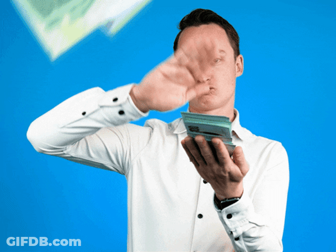 Throwing Green Bills GIF