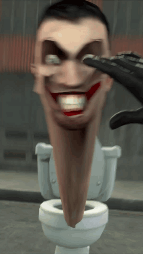 Throwing Ordinary Skibidi Toilet GIF