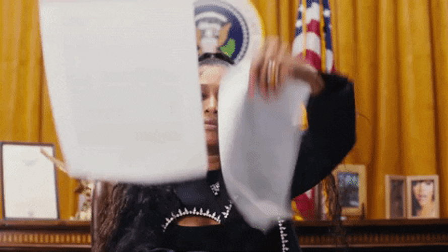 Throwing Papers Voting GIF