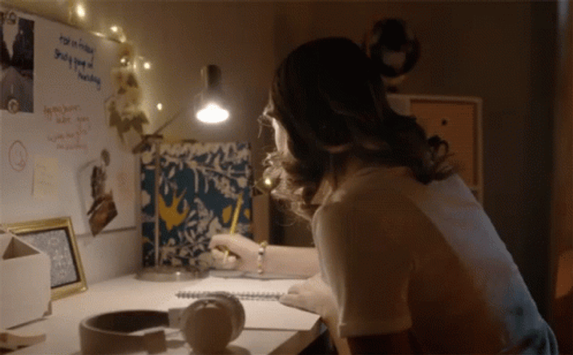 Throwing Papers While Studying GIF