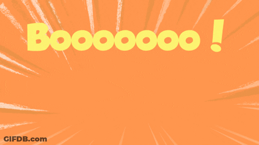 Throwing Tomatoes Booo Typography GIF