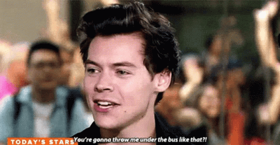 Thrown Under The Bus Harry Styles GIF